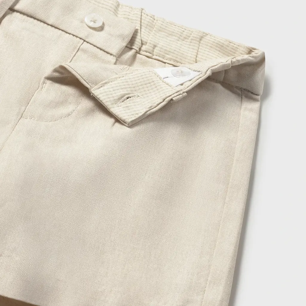 Kort broekje linen (oat mixed)