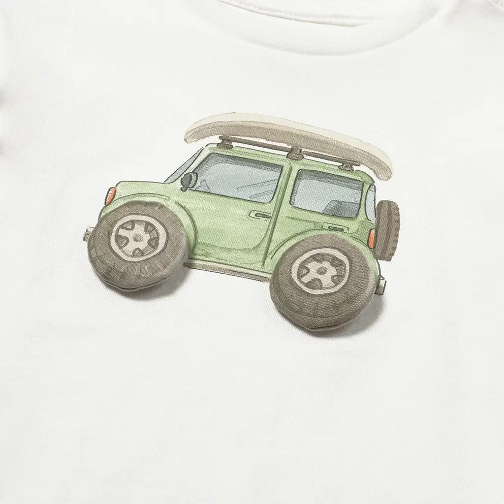 T-shirtje (cream-car)