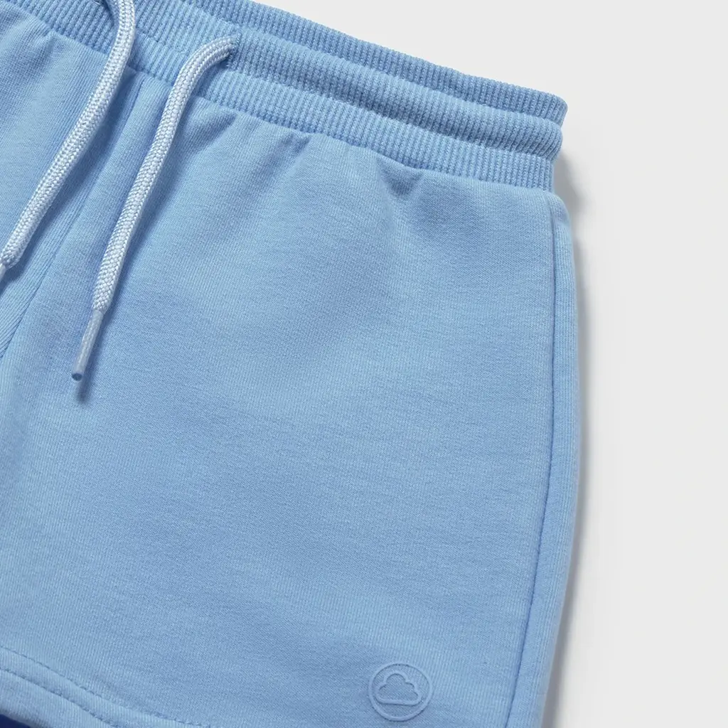 Kort broekje fleece (sky blue)