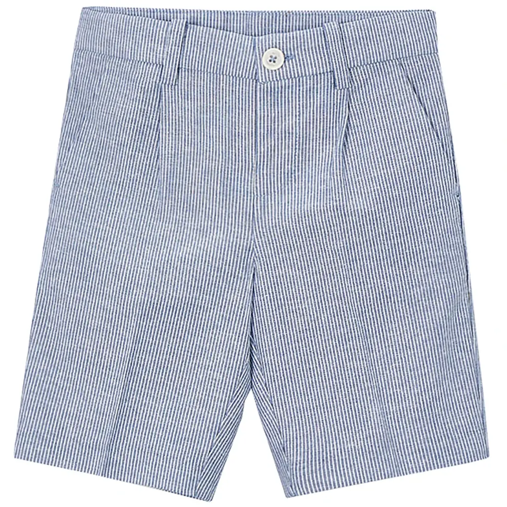 Broek linen (blue strip)