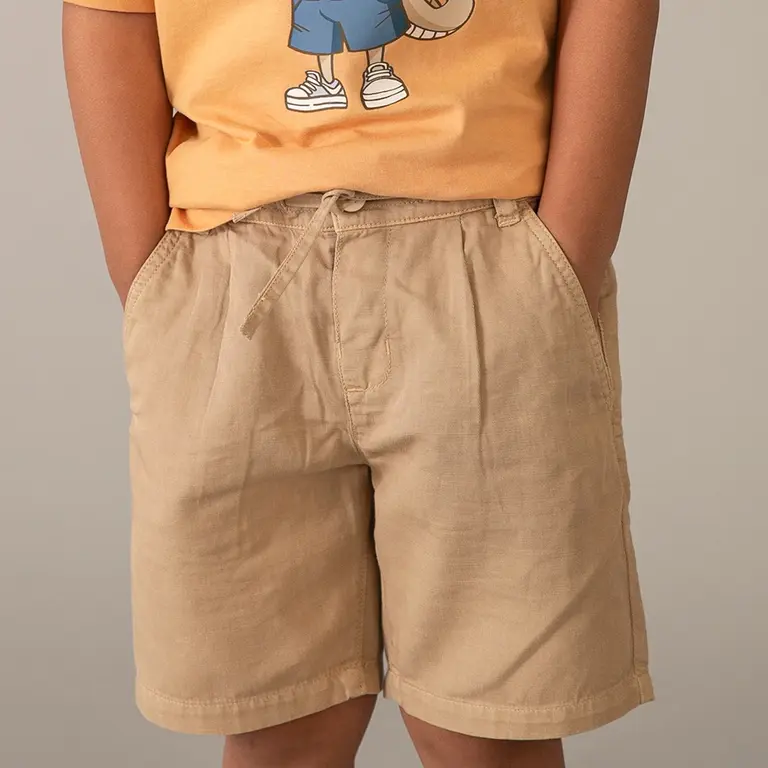 Korte broek linen (mocha)