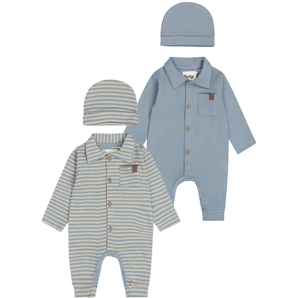 Vierdelige set babykleding (blue)