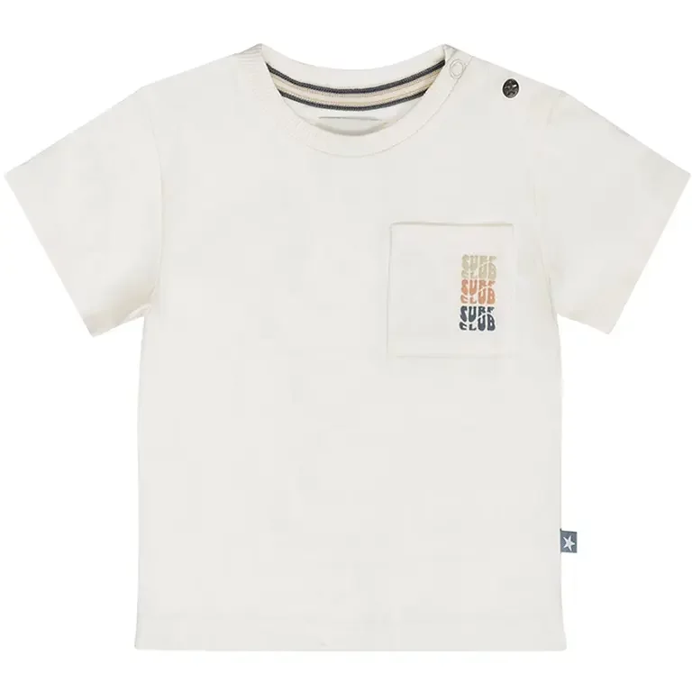 T-shirtje long back (off-white)