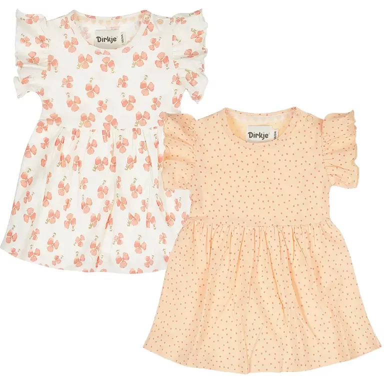 Set 2 jurkjes (peach)