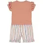 Dirkje Tweedelig setje (light pink) - t-shirtje met kort broekje