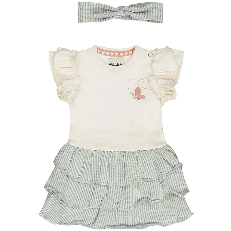 Jurk met haarbandje (blue)