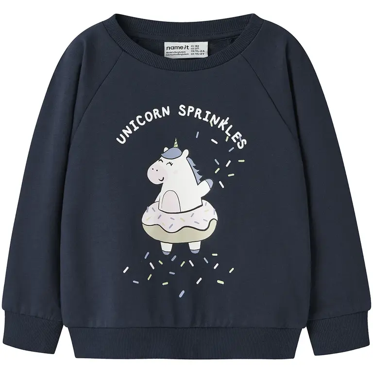 Trui sweat Venus (navy blazer unicorn sprinkles)