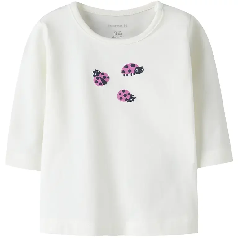 Longsleeve Vubie (cloud dancer ladybug)