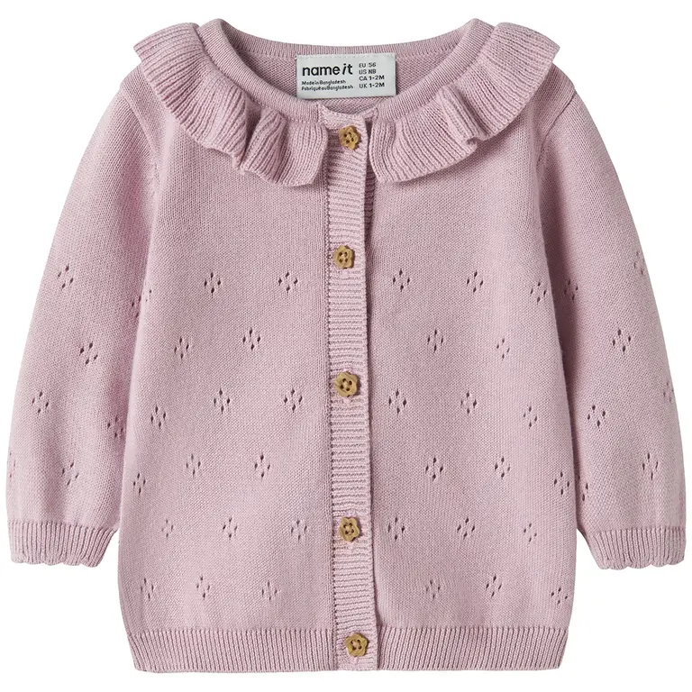 Gebreid vestje Diame (fragant lilac)