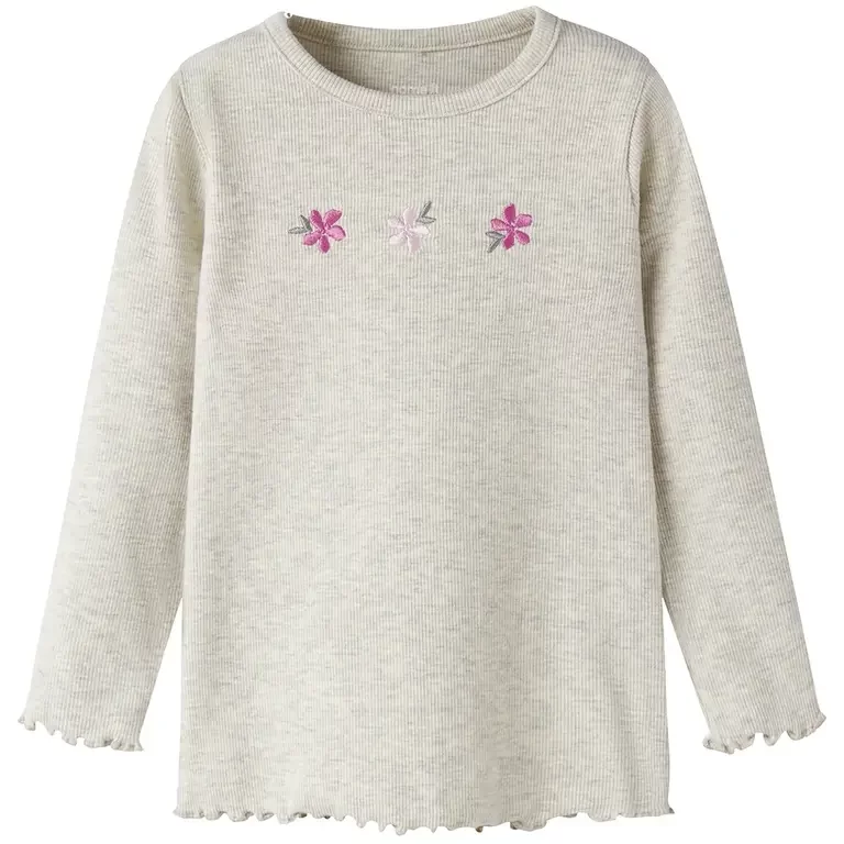 Longsleeve rib Dari (peyote melange)