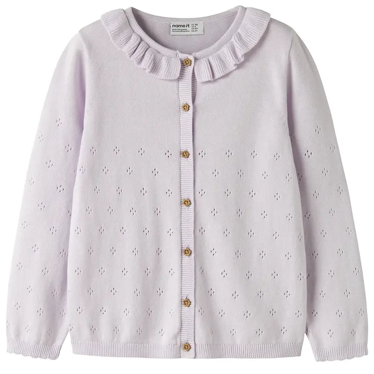 Gebreid vestje Diame (lavender fog)