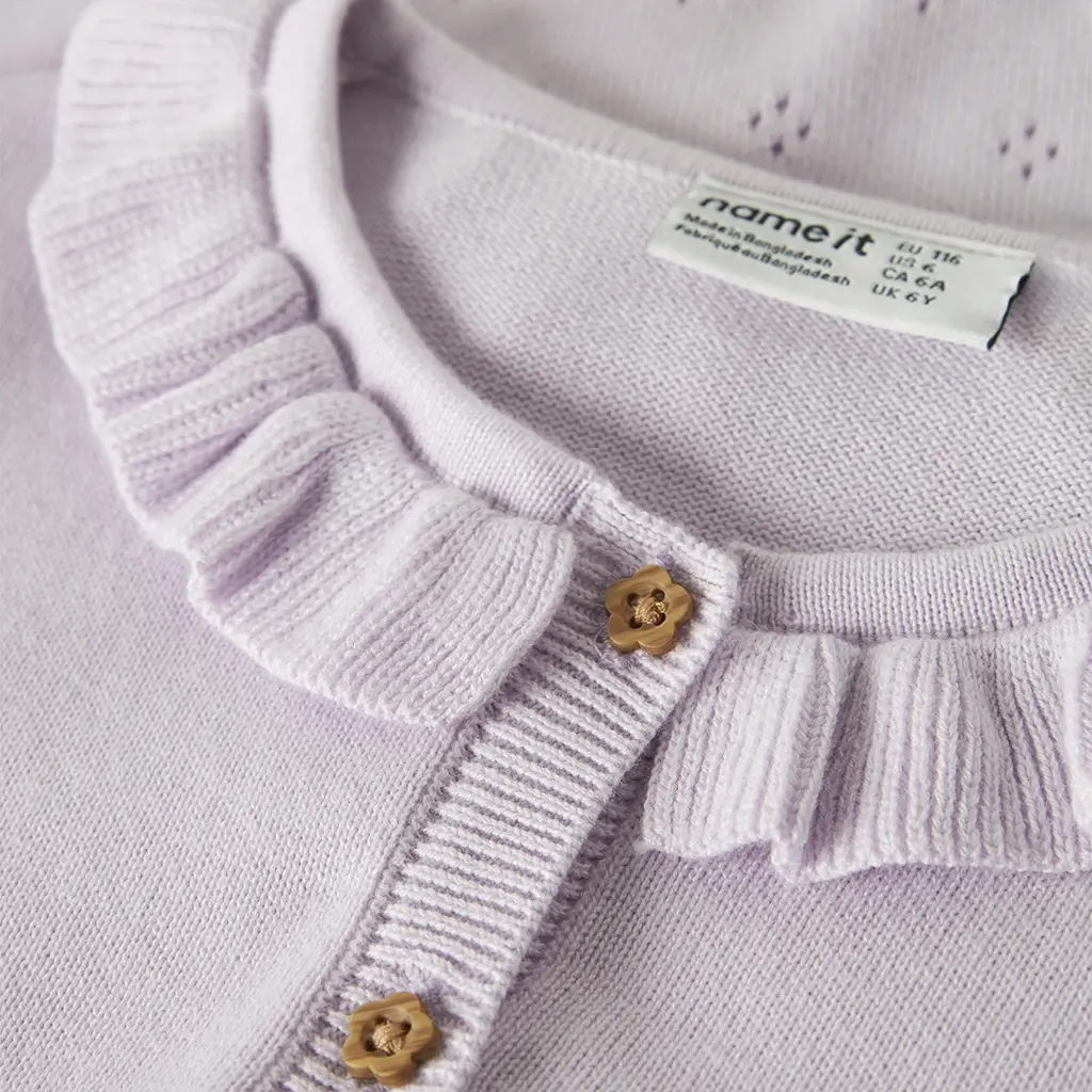 Gebreid vestje Diame (lavender fog)