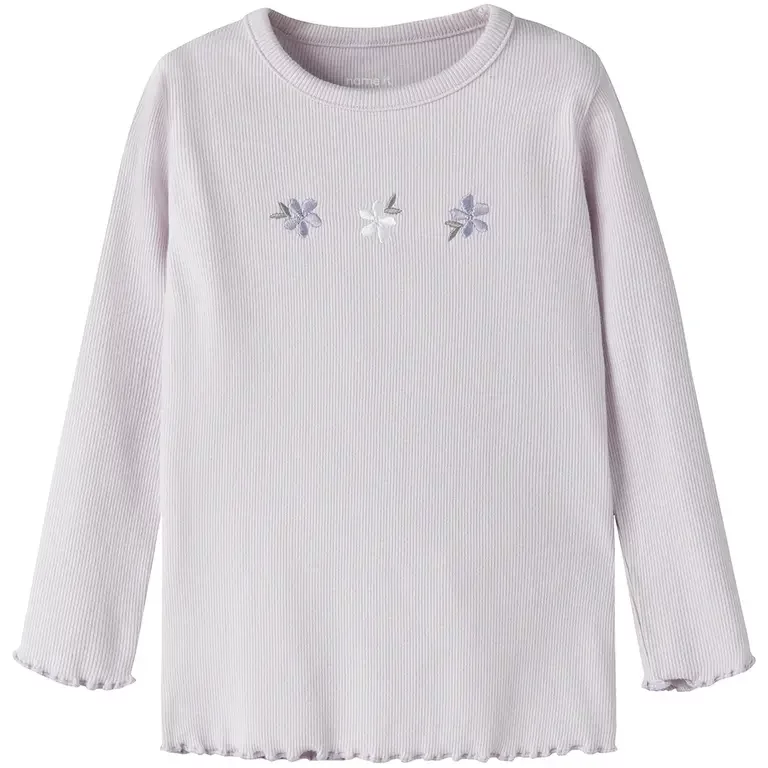 Longsleeve rib Dari (lavender fog)