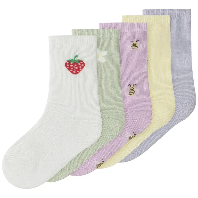 Vijf paar sokken Vinni (lavender fog)