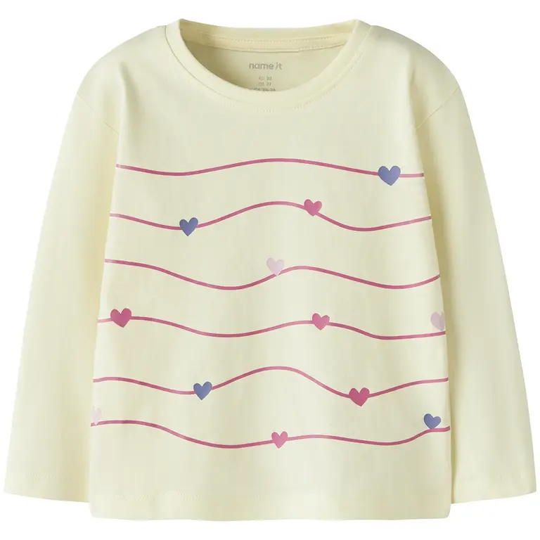 Longsleeve Veen (pear sorbet fun stripe)