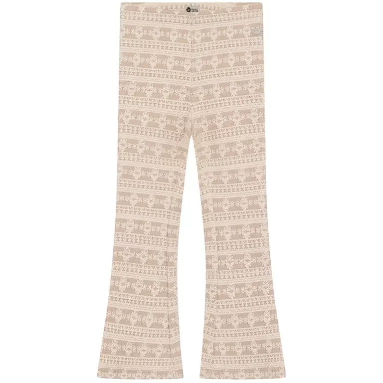 Broek/legging flared (latte sand)