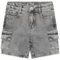 Daily7 Korte spijkerbroek cargo (grey denim)