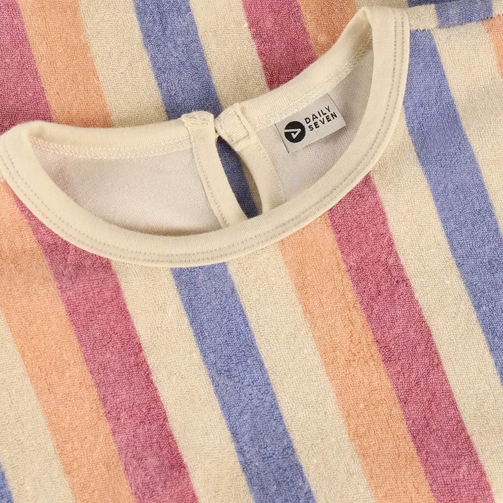 T-shirt stripe (heather rose)