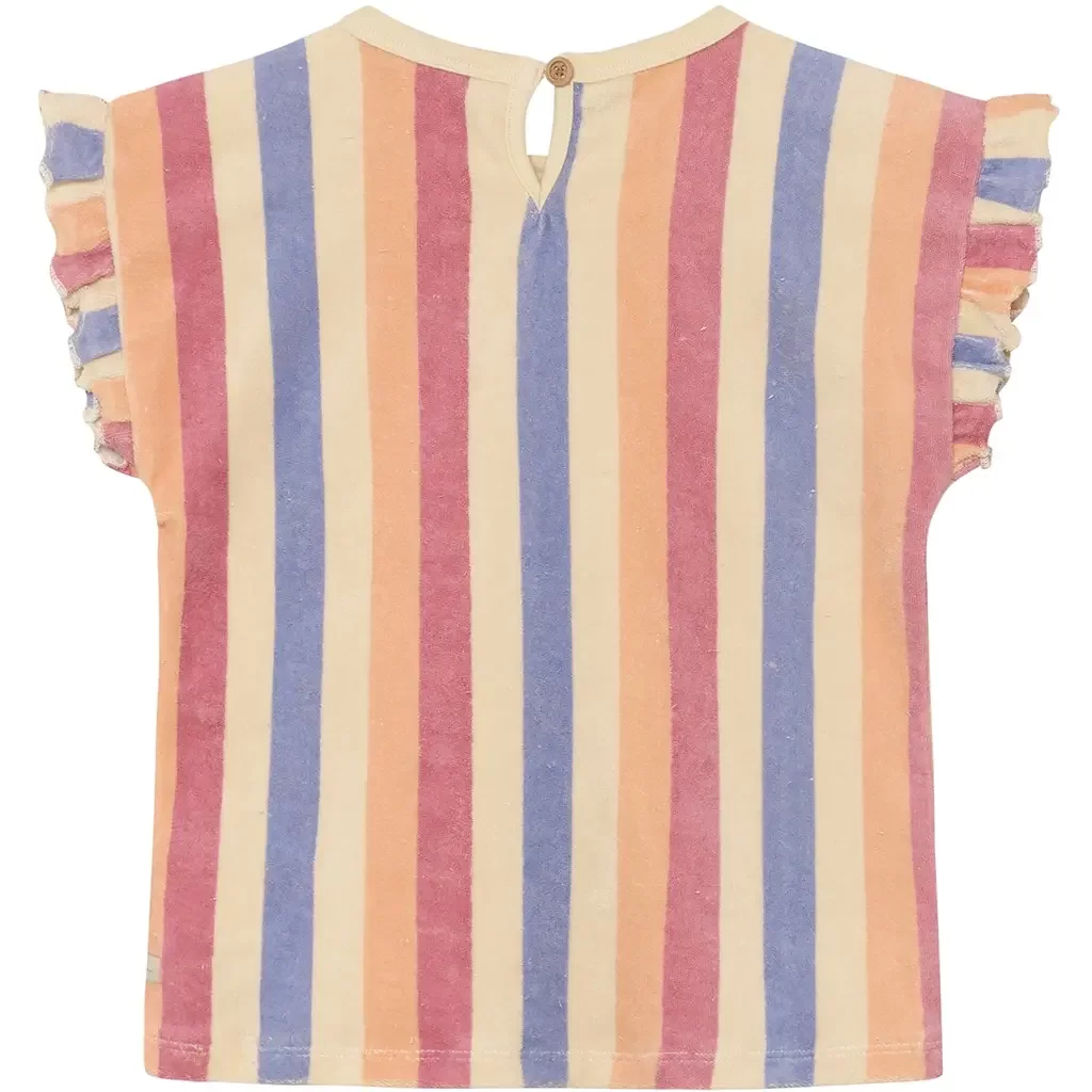 T-shirt stripe (heather rose)