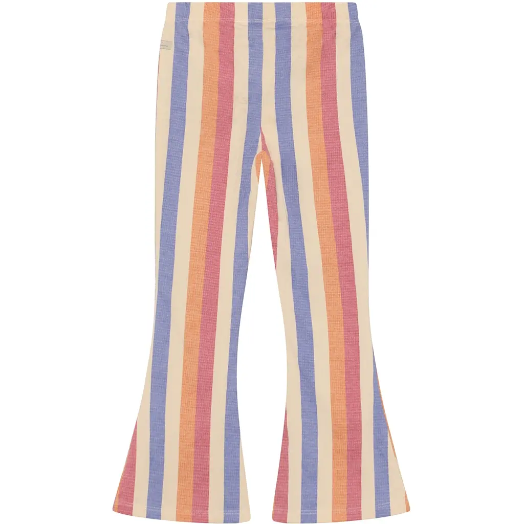 Broek/legging flared stripe (heather rose)