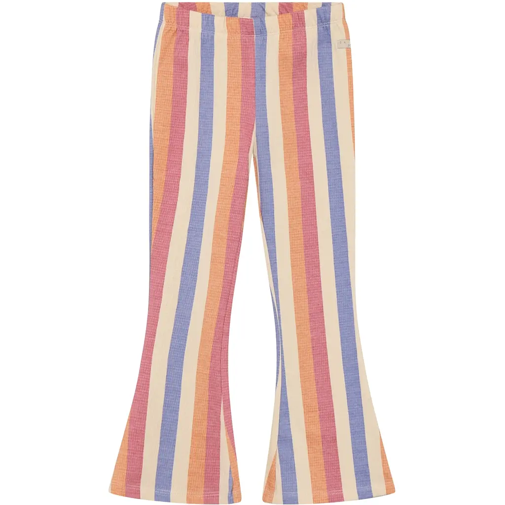 Broek/legging flared stripe (heather rose)