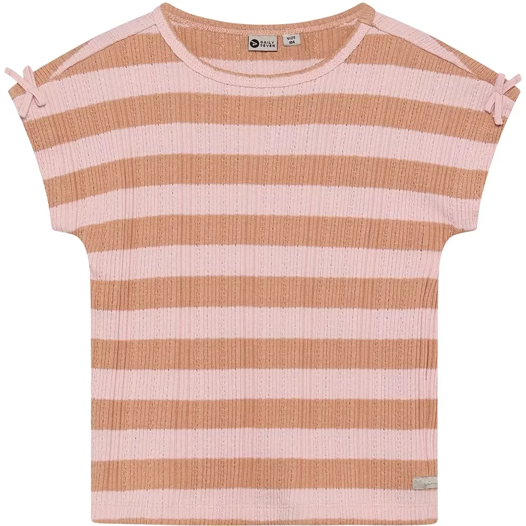T-shirt stripe (silver pink)
