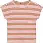 Daily7 T-shirt stripe (silver pink)