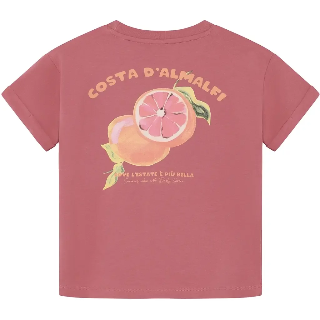 T-shirt Backprint (heather rose)