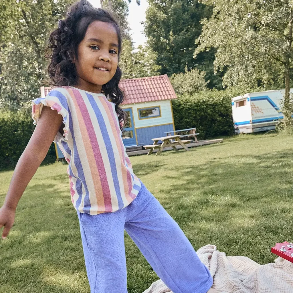 T-shirt stripe (heather rose)