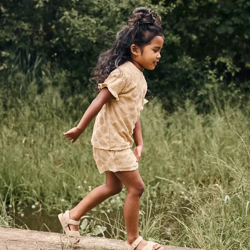 Korte broek Terry (latte sand)