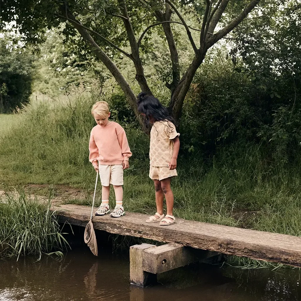 Korte broek Terry (latte sand)