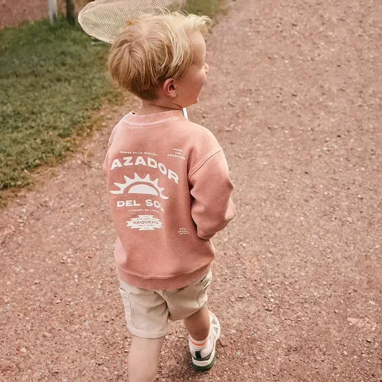 Trui oversized Backprint (sandstone)