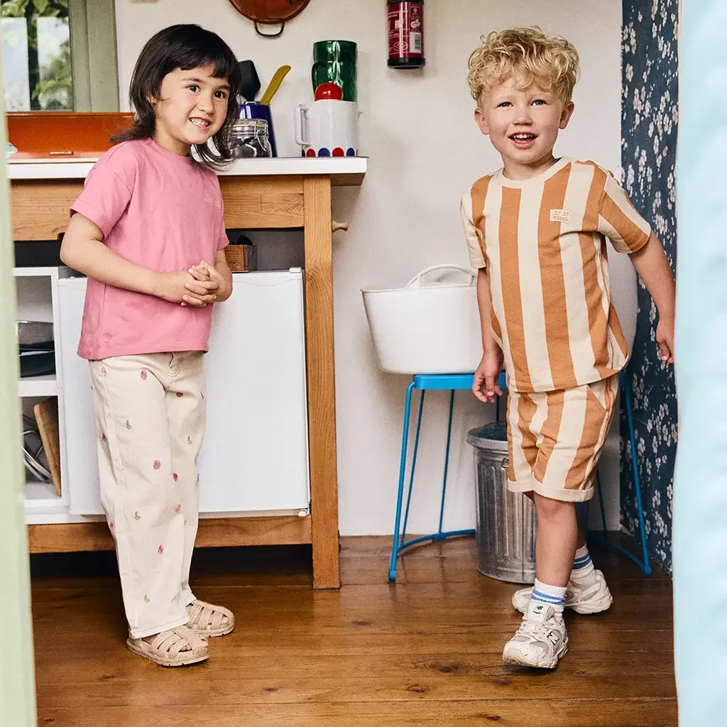 Korte broek stripe (sandstone)