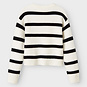 Name It Gebreide trui Vnilla (cloud dancer/black stripe)