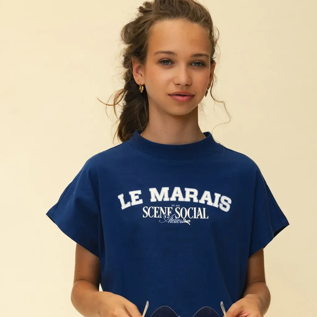 T-shirt (indigo blue)