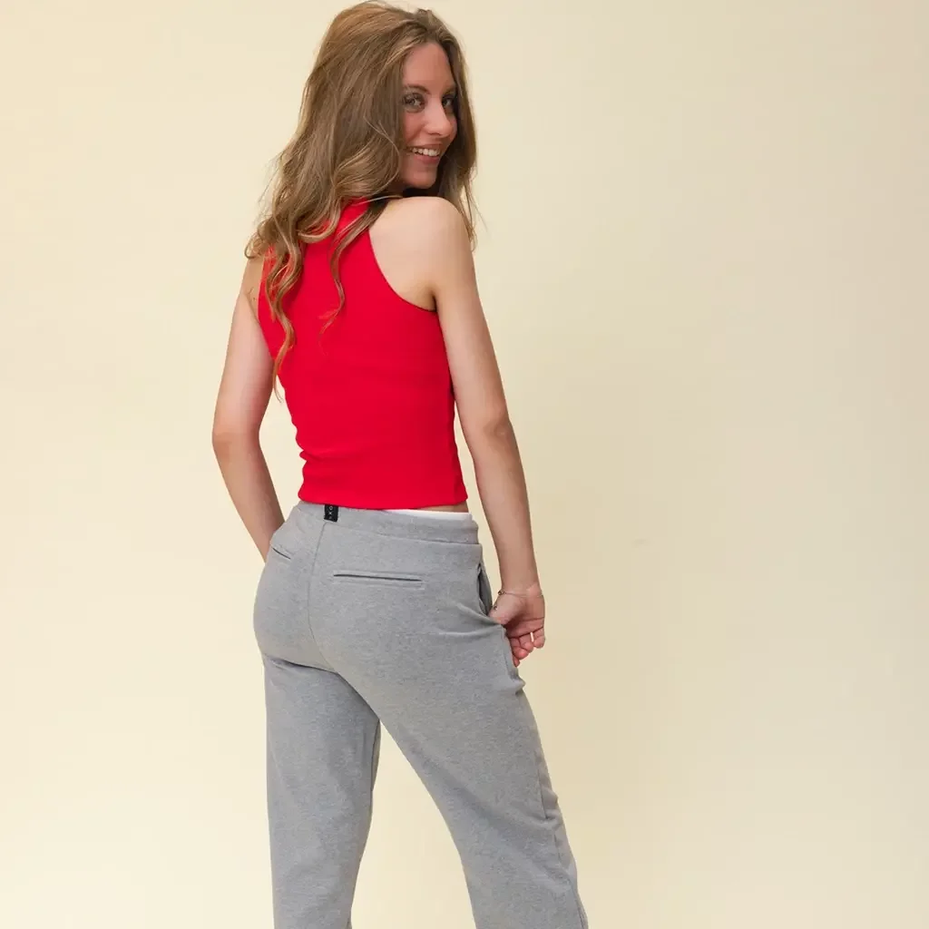 Broek wide fit (grey melee)