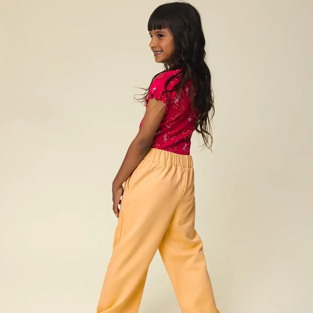 Broek lurex (banana shake)