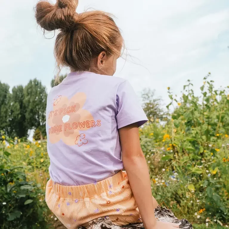 T-shirt Deborah backprint (light purple)