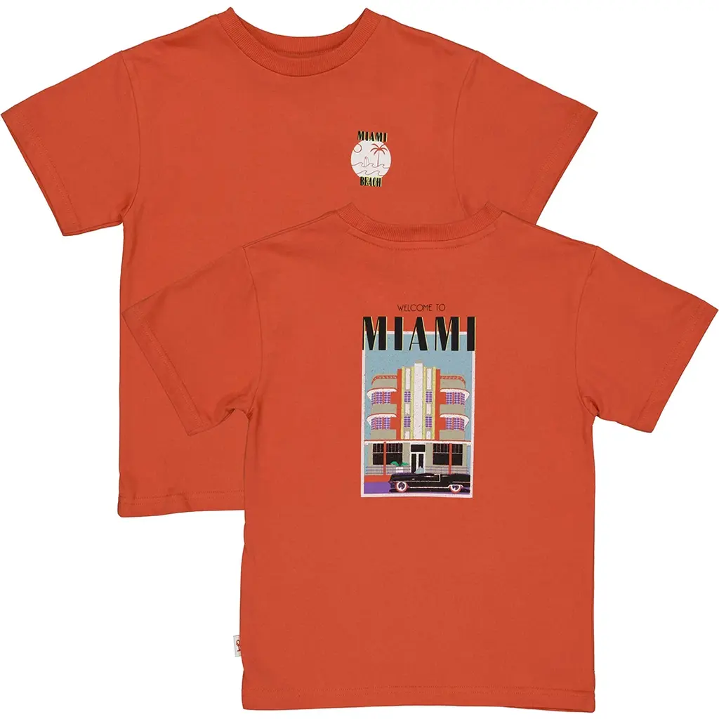 T-shirt Darwin backprint (burned orange)