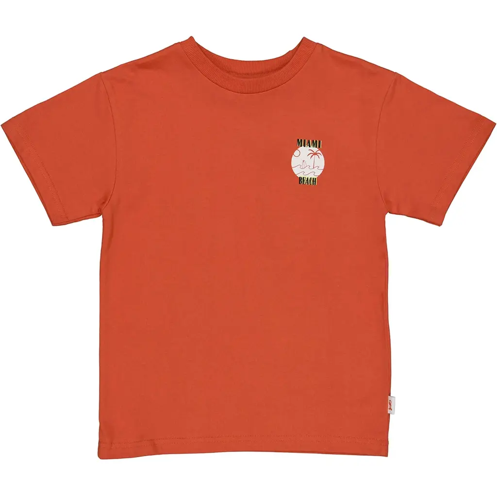 T-shirt Darwin backprint (burned orange)