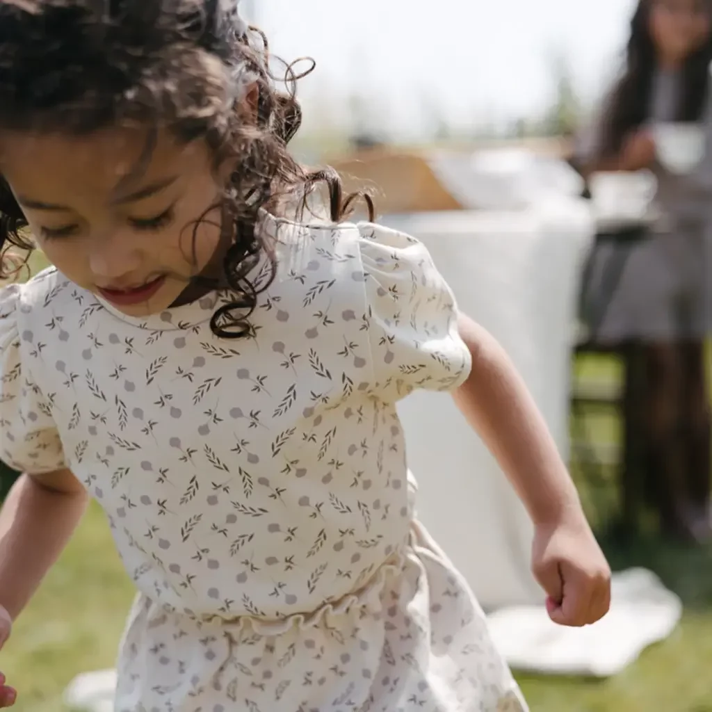 Jurk Babet (aop purple flower)