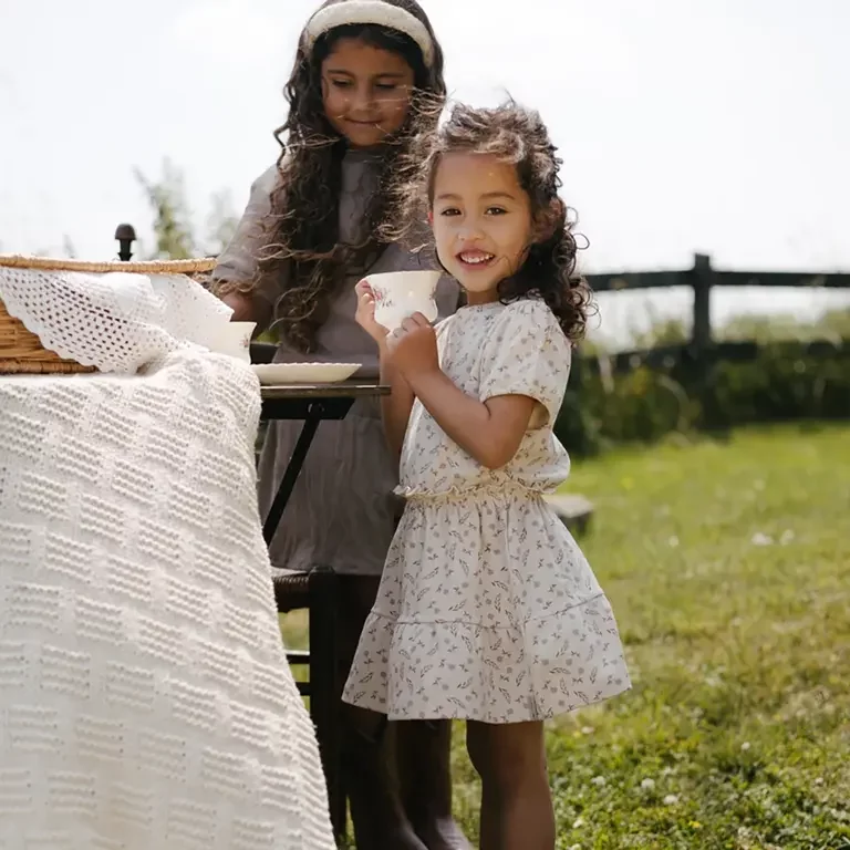 Jurk Babet (aop purple flower)