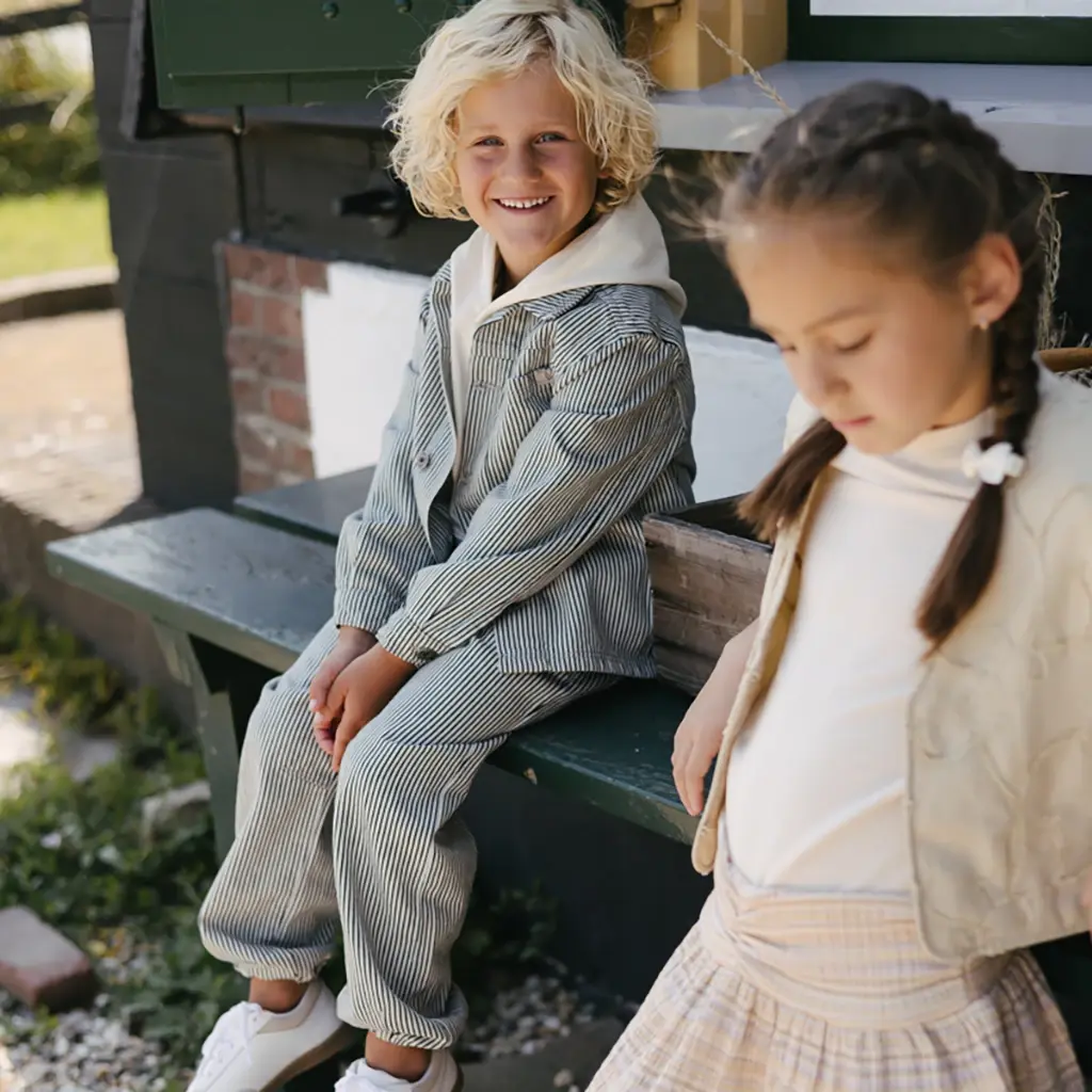 Spijkerbroek Brody (aop blue stripe)