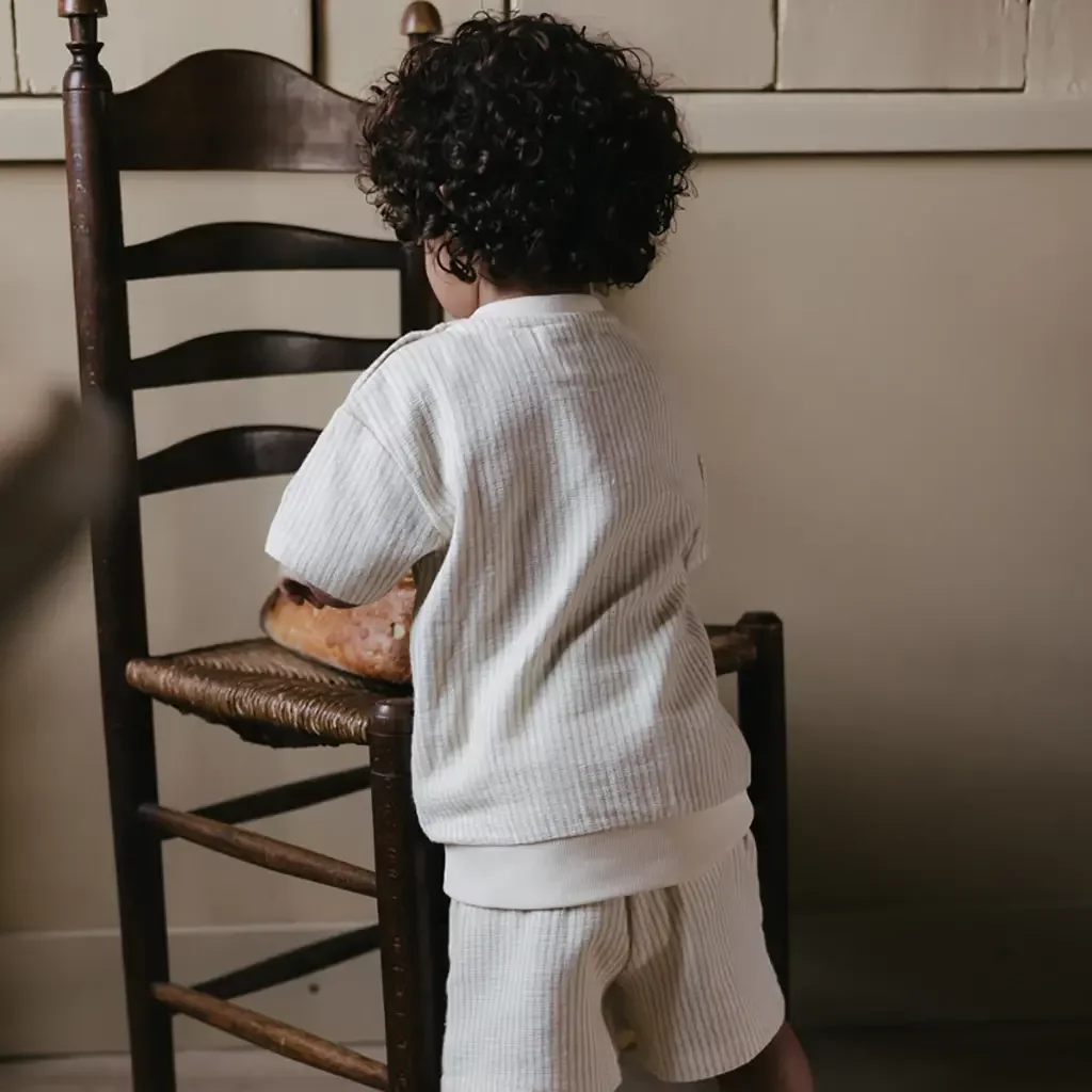 T-shirt Benico (aop off white stripe)