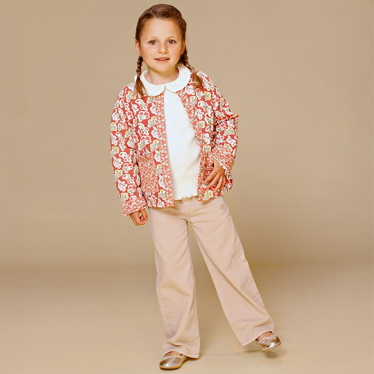 Broek wide leg (beige)