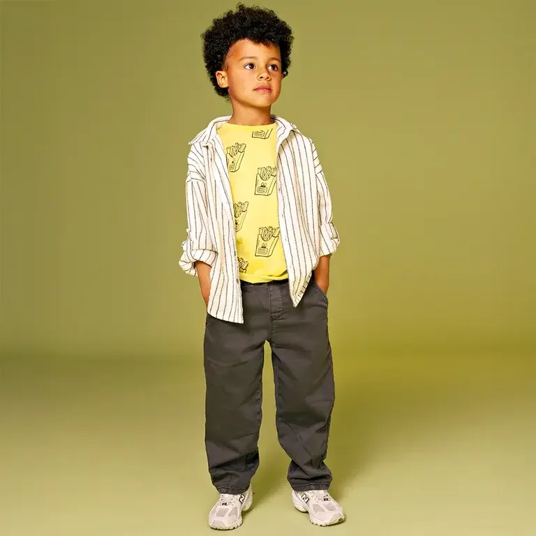 Broek wide fit (antra)