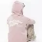 No Way Monday Trui hoodie backprint (light pink)