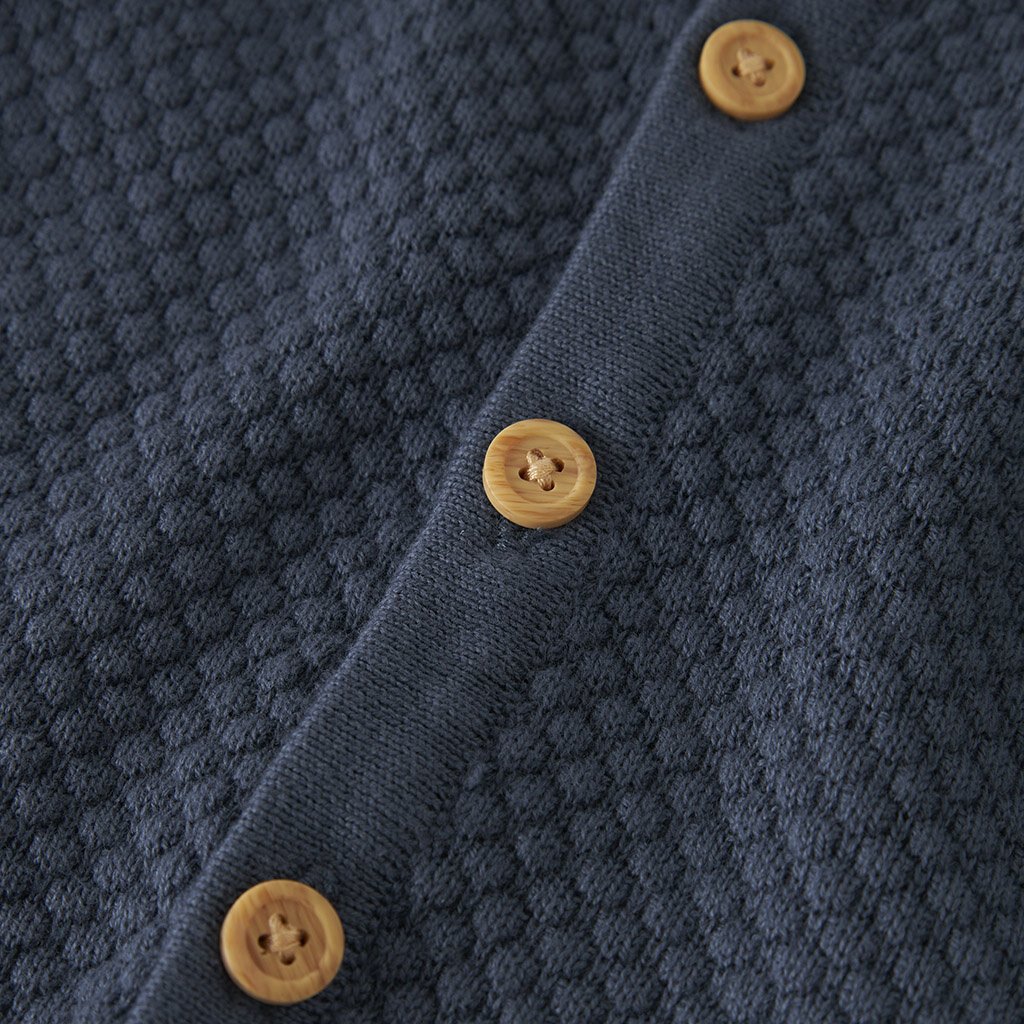 Gebreid vestje Denver (vintage indigo)