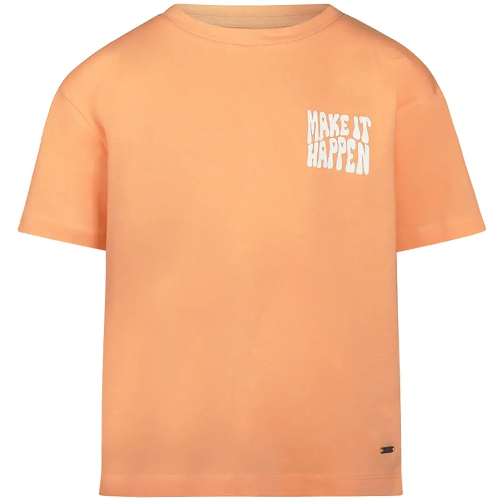 T-shirt backprint loose fit (faded orange)