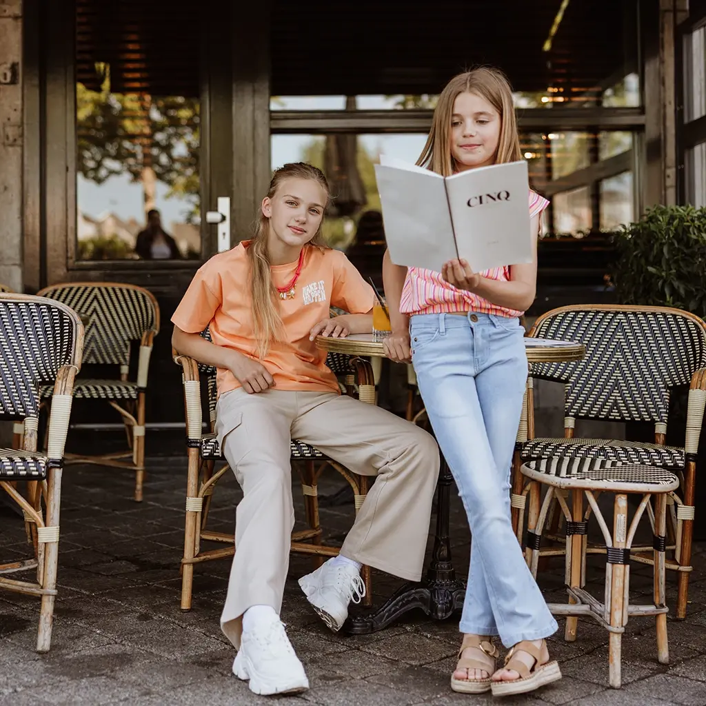 T-shirt backprint loose fit (faded orange)